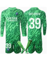 Otroške Nogometnih dresov Paris Saint-Germain Matvei Safonov #39 Vratar Domači 2024-25 Dolgi rokavi (+ hlače)